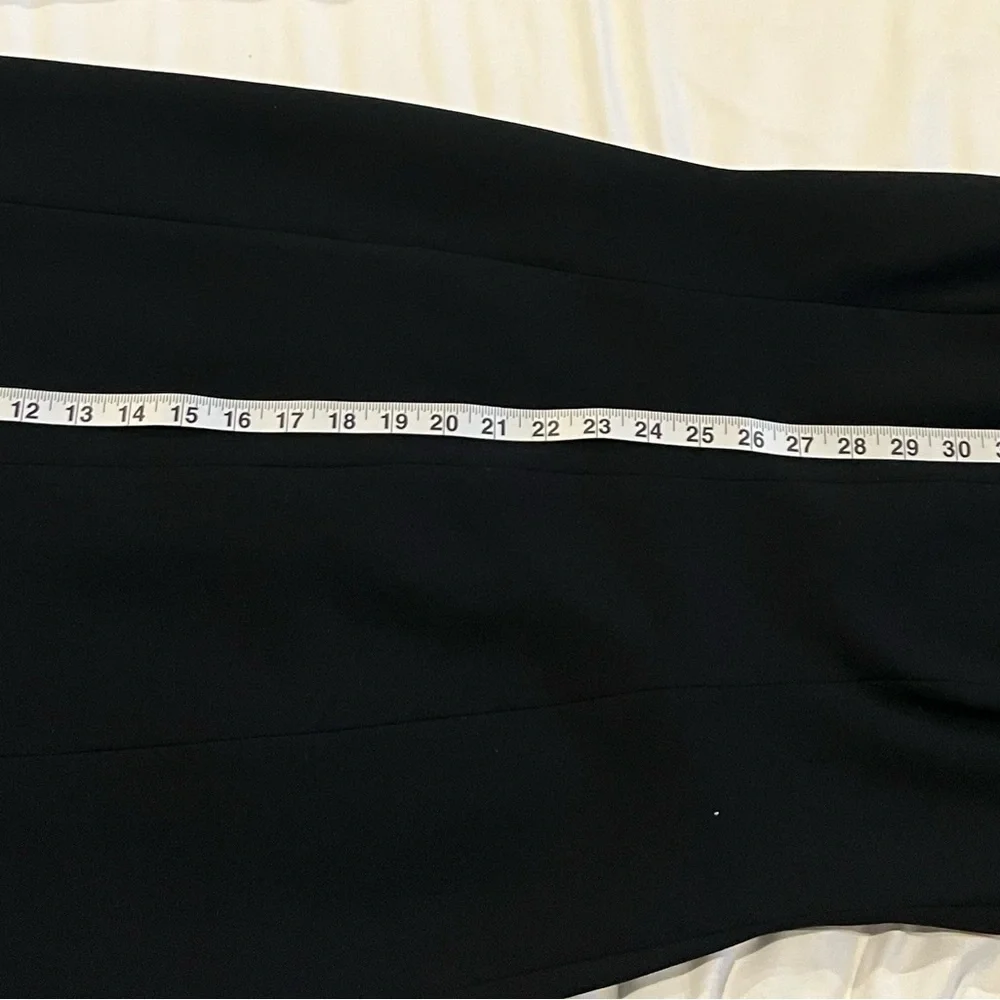 Elie Tahari Black Dress w/ lace slit - Picture 7 of 8